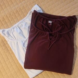 2 Lands’ End women’s 3/4 Sleeve Shirts